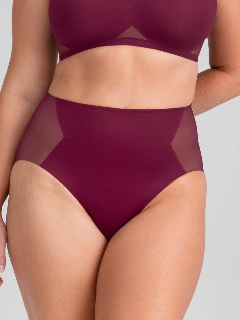 NWT Honeylove CrossOver Shaping Brief in Fig Size Small